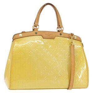 LOUIS VUITTON Monogram Vernis Blair MM Bag 2way Citrin M90108 LV Auth 145836